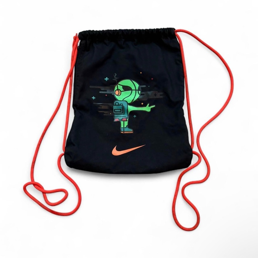 Nike 2013 Allstar Raygun Black & Orange Space Ailen Basketball Drawstring bag